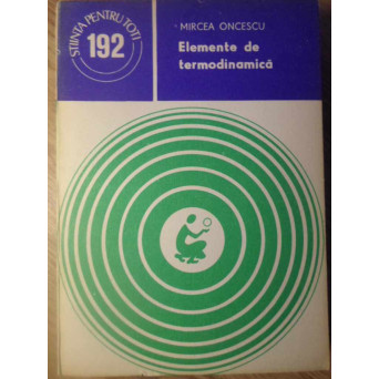 ELEMENTE DE TERMODINAMICA