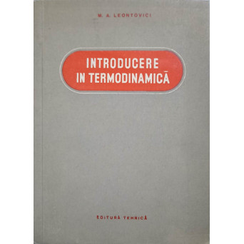 INTRODUCERE IN TERMODINAMICA