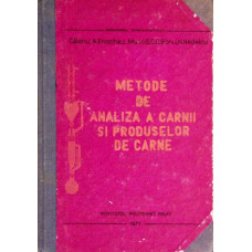 METODE DE ANALIZA A CARNII SI PRODUSELOR DE CARNE