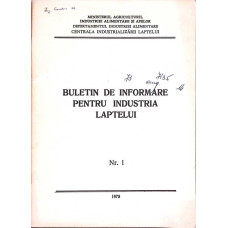 BULETIN DE INFORMARE PENTRU INDUSTRIA LAPTELUI NR.1