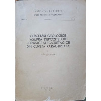 CERCETARI GEOLOGICE ASUPRA DEPOZITELOR JURASICE SI NEOCRETACICE DIN CUVETA RARAU-BREAZA CERCETARI GEOLOGICE ASUPRA DEPOZITELOR JURASICE SI NEOCRETACICE DIN CUVETA RARAU-BREAZA
