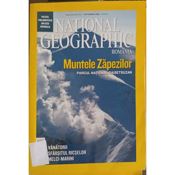 NATIONAL GEOGRAPHIC, SEPTEMBRIE 2008 MUNTELE ZAPEZILOR, PARCUL NATIONAL DAISETSUZAN