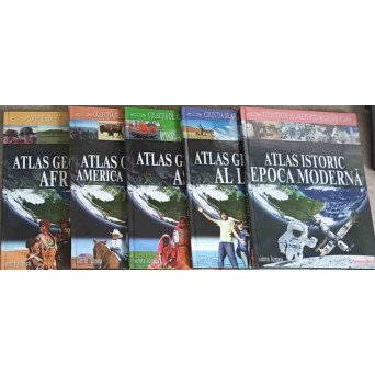 COLECTIA DE ATLASE PENTRU SCOALA SI ACASA VOL.2-5, 7: AFRICA, AMERICA SI AUSTRALIA, ASIA, AL LUMII, EPOCA MODERNA