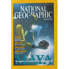 NATIONAL GEOGRAPHIC ROMANIA, OCTOMBRIE 2003. MAYA, VESTIGIILE MORMINTELOR SCUFUNDATE
