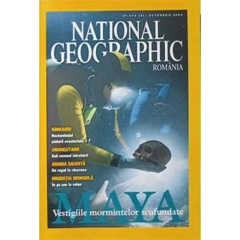 NATIONAL GEOGRAPHIC ROMANIA, OCTOMBRIE 2003. MAYA, VESTIGIILE MORMINTELOR SCUFUNDATE