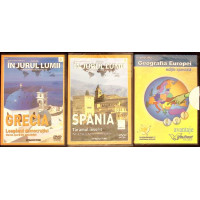 SET 3 DVD-URI IN JURUL LUMII: GRECIA, SPANIA, GEOGRAFIA EUROPEI SET 3 DVD-URI IN JURUL LUMII: GRECIA, SPANIA, GEOGRAFIA EUROPEI