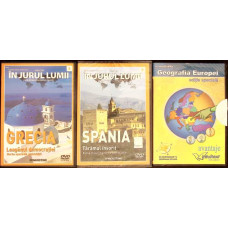 SET 3 DVD-URI IN JURUL LUMII: GRECIA, SPANIA, GEOGRAFIA EUROPEI SET 3 DVD-URI IN JURUL LUMII: GRECIA, SPANIA, GEOGRAFIA EUROPEI