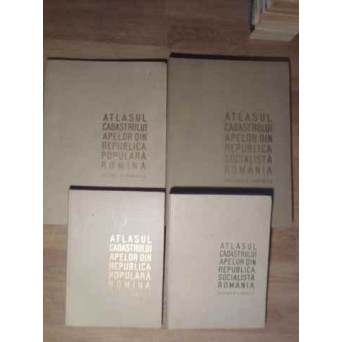 ATLASUL CADASTRULUI APELOR DIN R.P.R. VOL.1 - PARTEA I+II, VOL.2 - PARTEA III+IV (TIRAJ 700 EX.)
