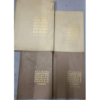 ATLASUL CADASTRULUI APELOR DIN R.S. ROMANIA VOL.1 PARTEA 1, 2, VOL.3 + ANEXA PLANSE