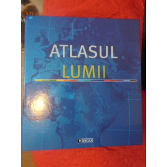 ATLASUL LUMII. BIBLIORAFT COMPLET CU PLANSE COLOR, CALITATE EXCEPTIONALA