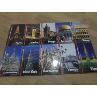 CELE MAI FRUMOASE ORASE VOL.1-10 PARIS, LONDRA, PRAGA, IERUSALIM, ROMA, VIENA, VENETIA, BARCELONA, N