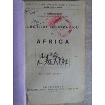 LECTURI GEOGRAFICE D. AFRICA