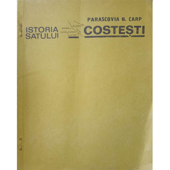 ISTORIA SATULUI COSTESTI