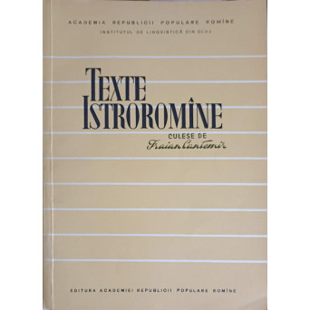 TEXTE ISTROROMANE
