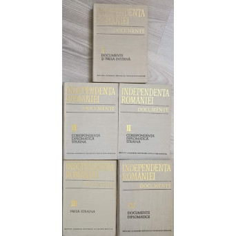 INDEPENDENTA ROMANIEI. DOCUMENTE VOL.1-4 (5 CARTI)