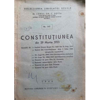 CONSTITUTIUNEA DIN 29 MARTIE 1923