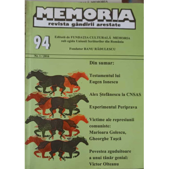MEMORIA REVISTA GANDIRII ARESTATE NR.1/2016 (94)