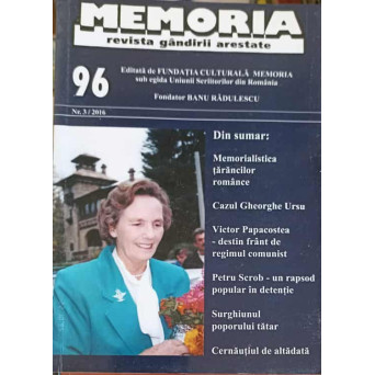 MEMORIA REVISTA GANDIRII ARESTATE NR.3/2016 (96)