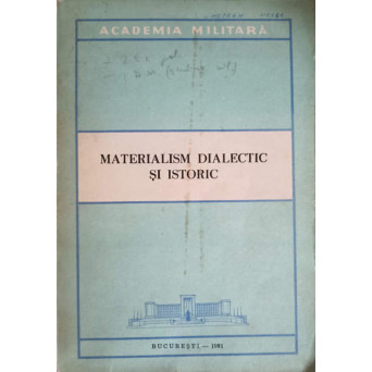 MATERIALISM DIALECTIC SI ISTORIC, CULEGERE DE LECTII