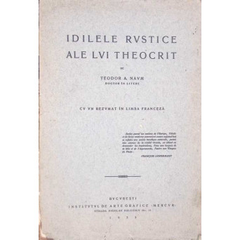 IDILELE RUSTICE ALE LUI THEOCRIT