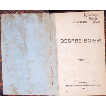 DESPRE BOIERI