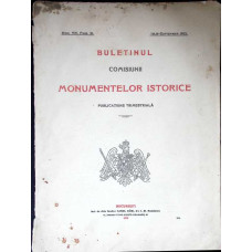 BULETINUL COMISIUNII MONUMENTELOR ISTORICE. ANUL VIII - FASC.31. IULIE-SEPTEMBRIE 1915