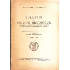 BULLETIN DE LA SECTION HISTORIQUE TOME XXV