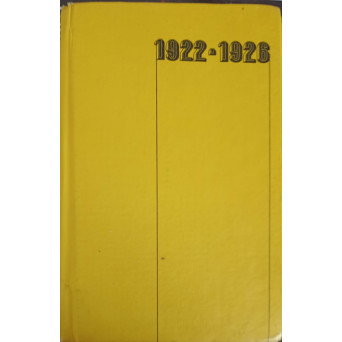 DIN ISTORIA ROMANIEI MODERNE 1922-1926