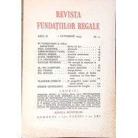 REVISTA FUNDATIILOR REGALE - ANUL II, NR.10, OCTOMBRIE 1935
