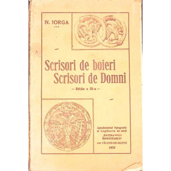 SCRISORI DE BOIERI. SCRISORI DE DOMNI