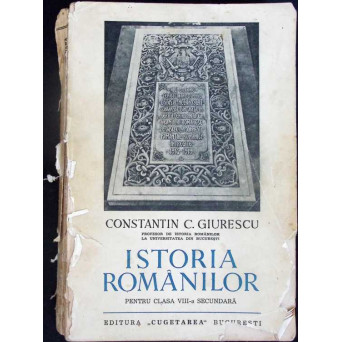 ISTORIA ROMANILOR PENTRU CLASA VIII-A SECUNDARA