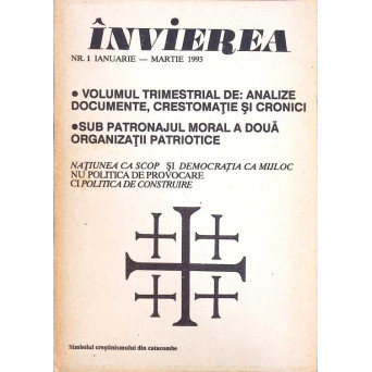 INVIEREA NR. 1, IANUARIE-MARTIE 1993 ARHIVA ISTORICA SI MAGAZIN STIINTIFIC
