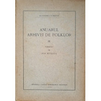 ANUARUL ARHIVEI DE FOLKLOR VOL.III ANUARUL ARHIVEI DE FOLKLOR VOL.III