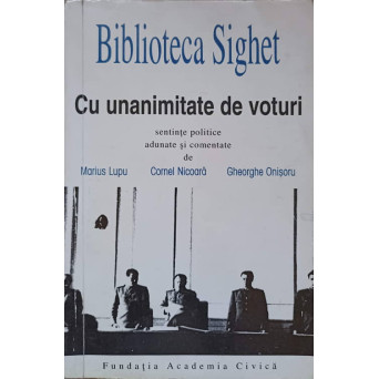 BIBLIOTECA SIGHET. CU UNANIMITATE DE VOTURI
