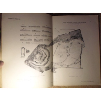 CETATEA SUCEVII. ALBUM CU PLANUL CETATII SI PIESE ARHEOLOGICE, FORMAT MARE (INTERBELICA)