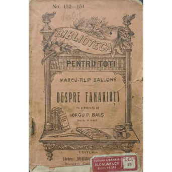 DESPRE FANARIOTI