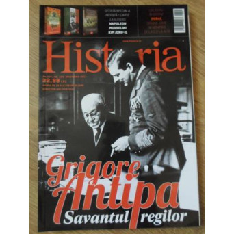HISTORIA NOIEMBRIE 2017. GRIGORE ANTIPA SAVANTUL REGILOR