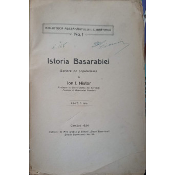ISTORIA BASARABIEI. SCRIERE DE POPULARIZARE