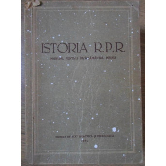 ISTORIA R.P.R. MANUAL PENTRU INVATAMANTUL MEDIU