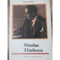 NICOLAE TITULESCU NICOLAE TITULESCU