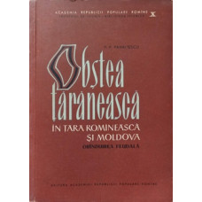 OBSTEA TARANEASCA IN TARA ROMANEASCA SI MOLDOVA. ORINDUIREA FEUDALA
