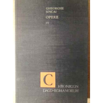 OPERE IV CHRONICON DACO-ROMANORUM