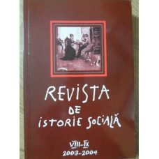 REVISTA DE ISTORIE SOCIALA VIII-IX, 2003-2004