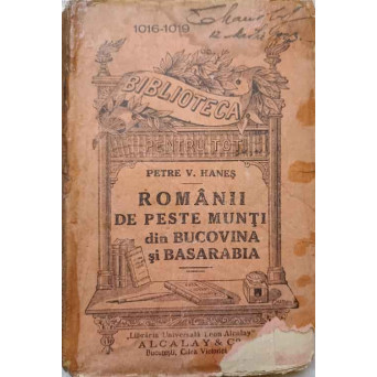 ROMANII DE PESTE MUNTI DIN BUCOVINA SI BASARABIA