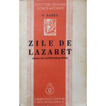 ZILE DE LAZARET. JURNAL DE CAPTIVITATE SI SPITAL
