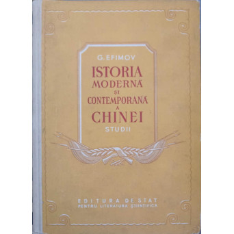 ISTORIA MODERNA SI CONTEMPORANA A CHINEI, STUDII