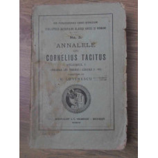 ANNALELE LUI CORNELIUS TACITUS VOL.1 DOMNIA LUI TIBERIU: CARTILE I-VI
