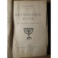 ANTHOLOGIE JUIVE DES ORIGINES AU MOYEN AGE ANTHOLOGIE JUIVE DES ORIGINES AU MOYEN AGE