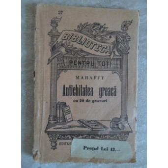 ANTICHITATEA GREACA CU 20 DE GRAVURI
