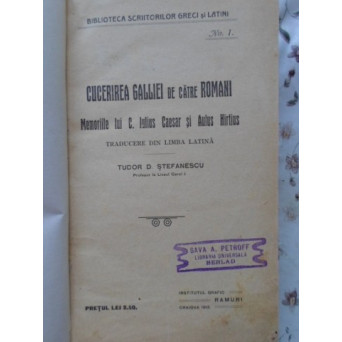 CUCERIREA GALLIEI DE CATRE ROMANI